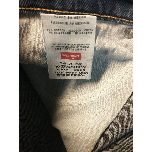Wrangler Authentics Regular Fit Straight Leg Work Jeans‎ Mens Pants 36x32 - Picture 13 of 13